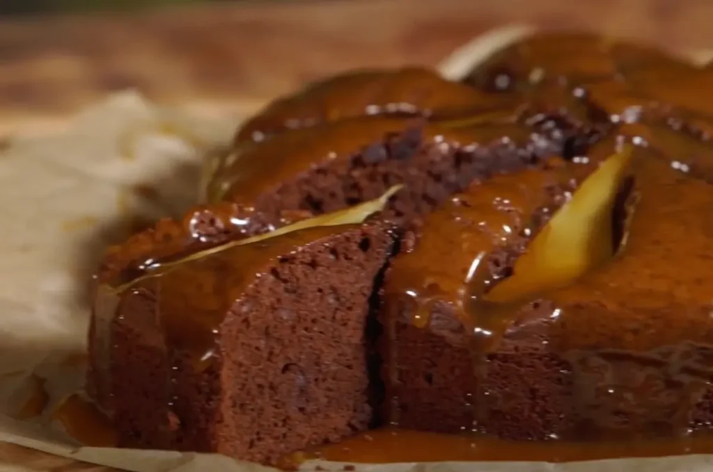 Tarte au chocolat poire