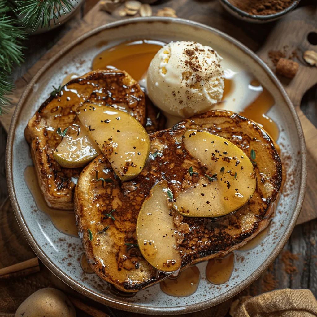 pain perdu poire caramélisé