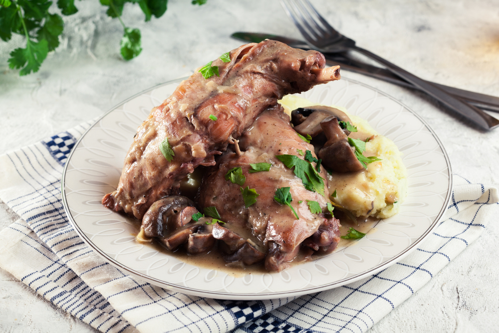 lapin au champignon